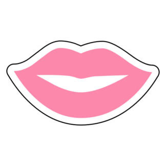 Kiss Lips Sticker (Pink)
